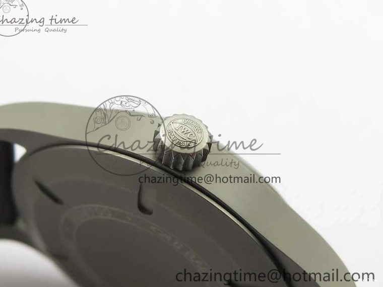 MIROTIME 0323 Mark XVIII IW327006 Titanium V7F 1:1 Best Edition Black Dial on Brown Leather Strap A Attractive 7080